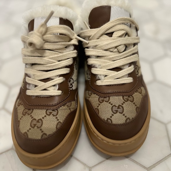 Gucci Brown and Tan Sneakers - Picture 1 of 8